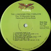 LP - The Lonesome Pine Fiddlers - Play 14 Mountain Songs Featuring 5-String Banjo - Green Labels