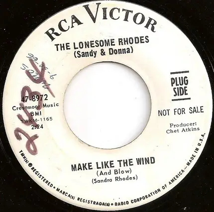 The Lonesome Rhodes - Make Like The Wind (And Blow)