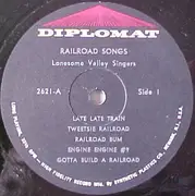 LP - The Lonesome Valley Singers - Railroad Songs - Mono