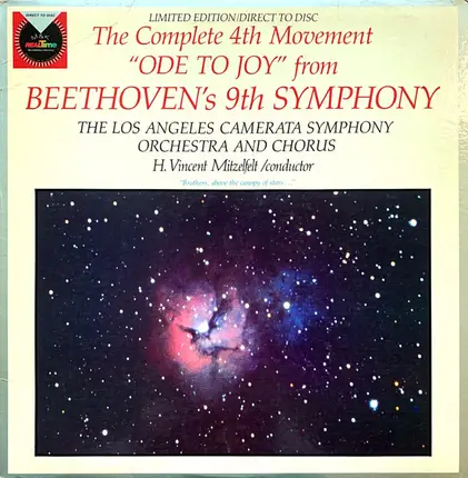 The Los Angeles Camerata Orchestra And Chorus , H. Vincent Mitzelfelt - The Complete 4th Movement "Ode To Joy" From Beethoven's 9th Symphony