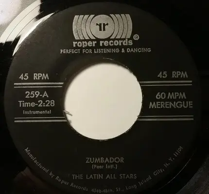 The Latin All Stars - Zumbador / Merengue Con Soul