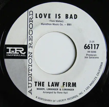 The Law Firm - Girl From Liverpool / Love Is Bad