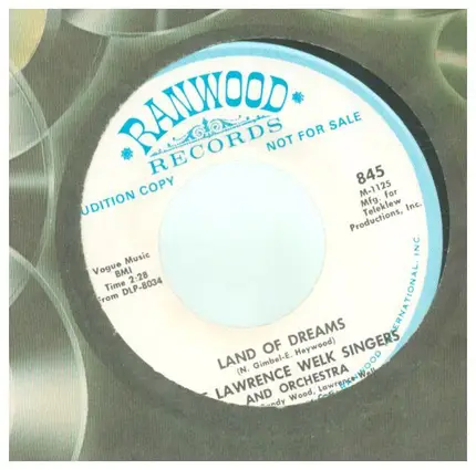 The Lawrence Welk Singers and Orchestra - Chee Chee Kookaroo / Land Of Dream