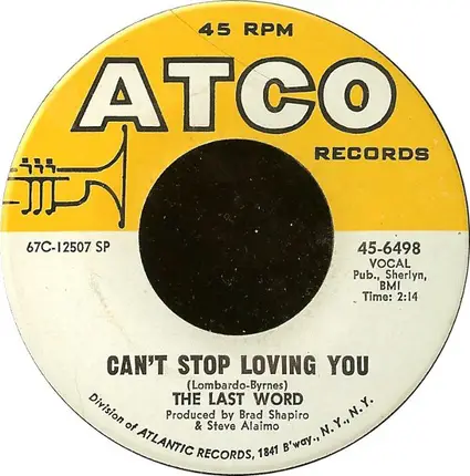 The Last Words - Can't Stop Loving You