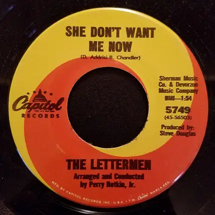 The Lettermen - Chanson D'amour / She Don't Want Me Now
