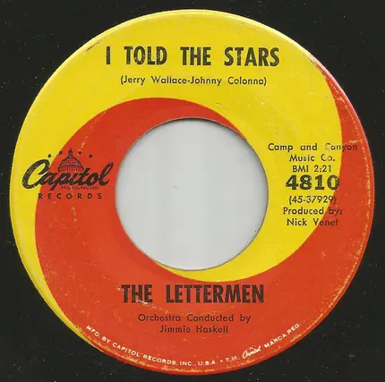 The Lettermen - Silly Boy (She Doesn't Love You) / I Told The Stars