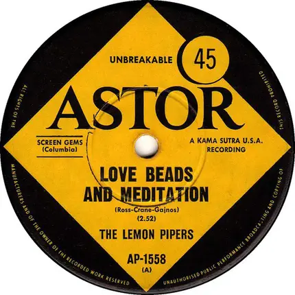 LEMON PIPERS,THE - Love Beads And Meditation