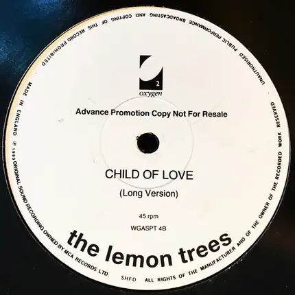 The Lemon Trees - Child Of Love