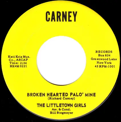 The Littletown Girls - The Jazz Man Blues / Broken Hearted Palo' Mine