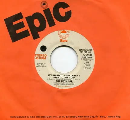 The Livin Inn - It's Hard To Stop (When I Start Lovin You)