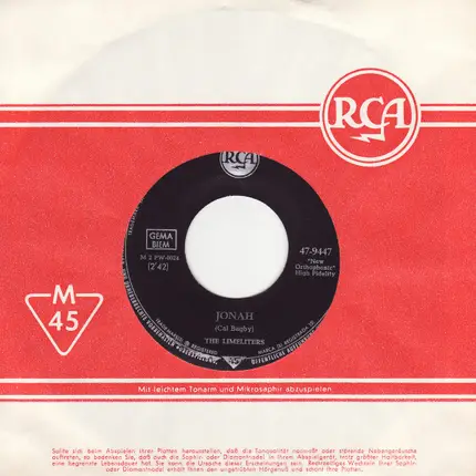 The Limeliters - Jonah / Yerakina