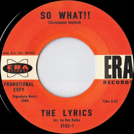 The Lyrics - So What!!
