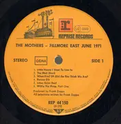 LP - The Mothers - Fillmore East, June 1971