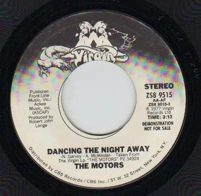 The Motors - Dancing The Night Away