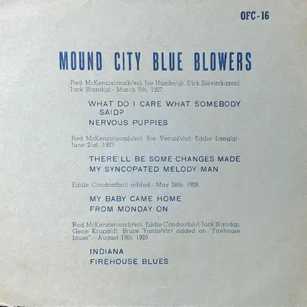 The Mound City Blue Blowers - Mound City Blue Blowers