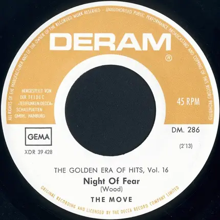 The Move - I Can Hear The Grass Grow / Night Of Fear