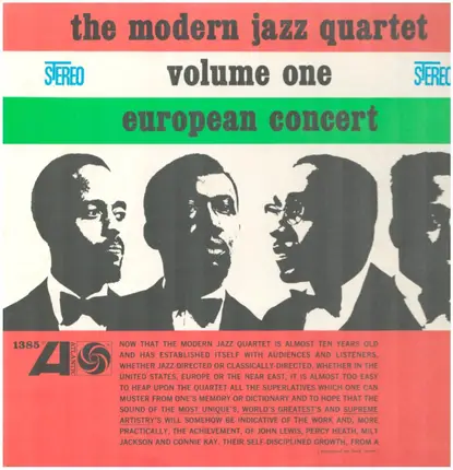 The Modern Jazz Quartet - European Concert: Volume One