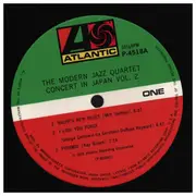 LP - The Modern Jazz Quartet - Concert In Japan Vol.2