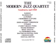 CD - The Modern Jazz Quartet - Scandinavia, April 1960