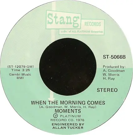 The Moments - Nine Times
