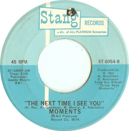 The Moments - Sweet Sweet Lady