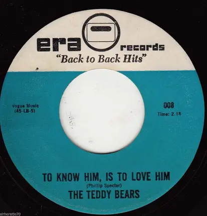 The Moments / The Teddy Bears - Walk Right In