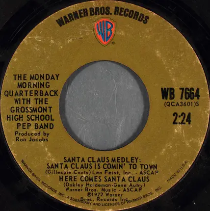 The Monday Morning Quarterback With The Grossmont High School Prep Band - The Twelve Days Of Christmas (The Game Plan To Beat Miami)