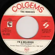 7inch Vinyl Single - The Monkees - I'm A Believer / Steppin' Stone