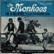 7inch Vinyl Single - The Monkees - I'm A Believer / Steppin' Stone