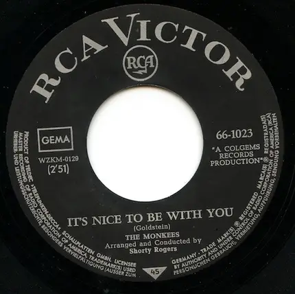 The Monkees - It's Nice To Be With You / D. W. Washburn