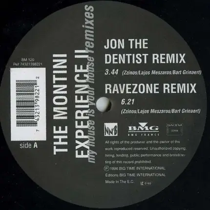 The Montini Experience - My House Is Your House (Remixes)