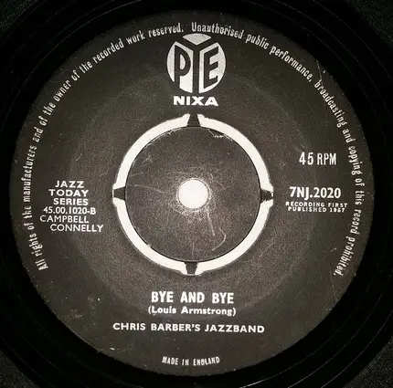 The Monty Sunshine Quartet , Chris Barber's Jazz Band - Old Rugged Cross / Bye And Bye