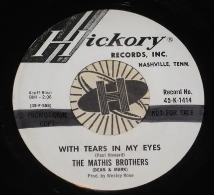 The Mathis Brothers - When I Stop Dreaming / With Tears In My Eyes