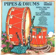 LP - The Machringbeg Highlanders - Pipes & Drums - English Pressing