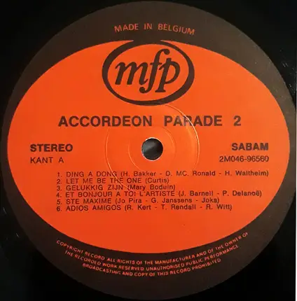 The Madrinas - Accordeon Parade Nr. 2