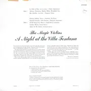 LP - The Magic Violins - A Night At The Villa Fontana - Mono