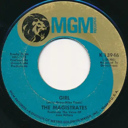 The Magistrates - Here Come The Judge / Girl