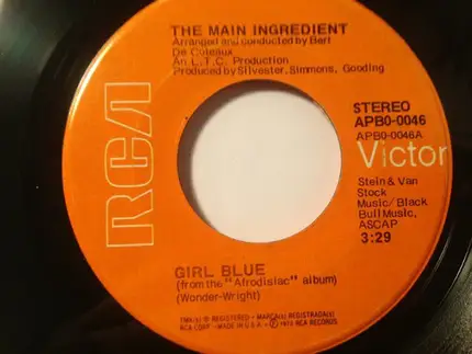The Main Ingredient - Girl Blue / Movin' On