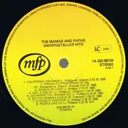 LP - The Mamas & The Papas - Onvergetelijke Hits