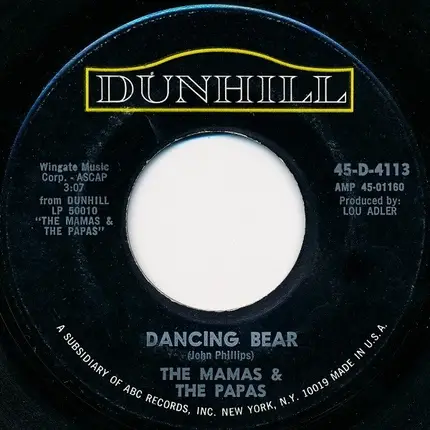 The Mamas & The Papas - Dancing Bear