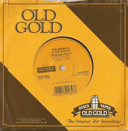 The Mamas & The Papas - Dedicated To The One I Love/Creeque Alley