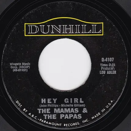 The Mamas & The Papas - Glad To Be Unhappy