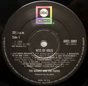 LP - The Mamas & The Papas - Hits Of Gold - black ABC labels