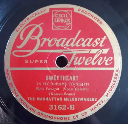 The Manhattan Melodymakers - There's Something In Your Eyes / I'm An Unemployed Sweetheart