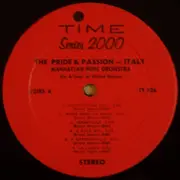 LP - The Manhattan Pops Orchestra - Italy, The Pride & Passion