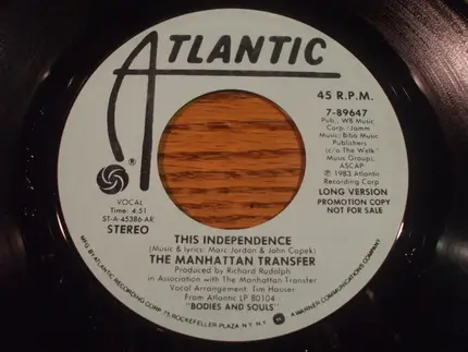 The Manhattan Transfer - This Independence