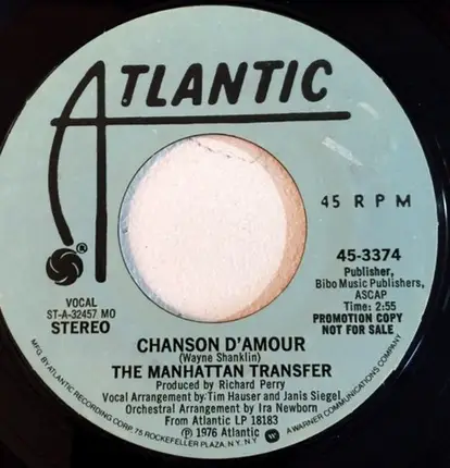 The Manhattan Transfer - Chanson D'Armour