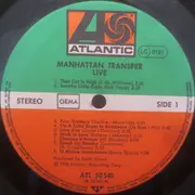 LP - The Manhattan Transfer - Live