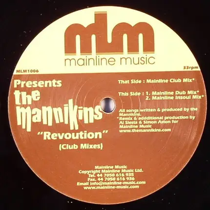 The Mannikins - Revolution (Club Mixes)