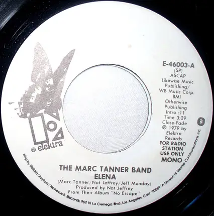 The Marc Tanner Band - Elena